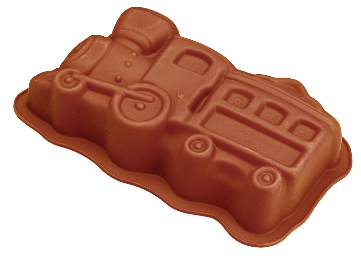 TORTIERA STAMPO FORMA DI TRENO in silicone 